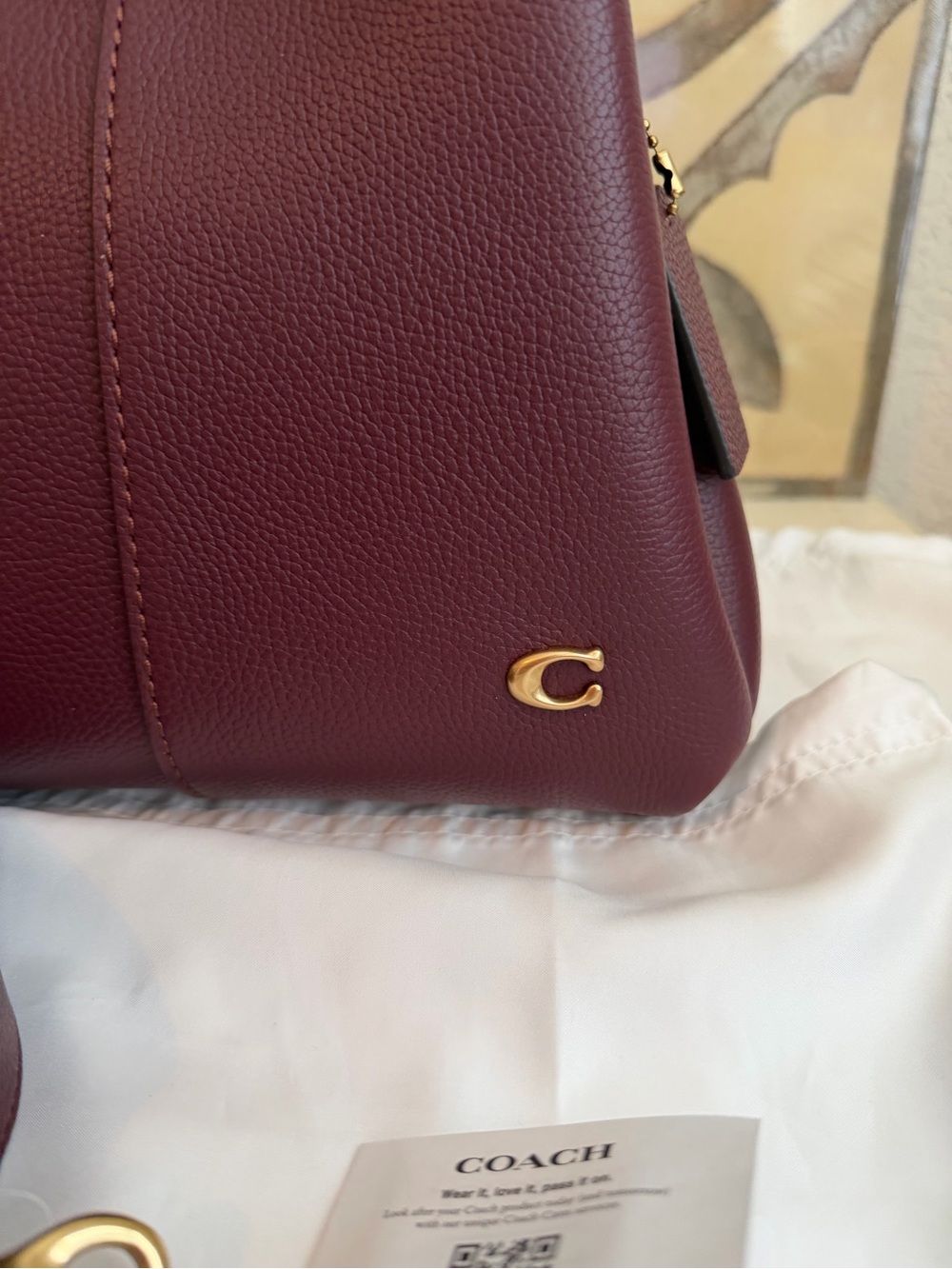 COACH Merlot Lana 23  Handbag EUC HTF - Picture 3 of 10